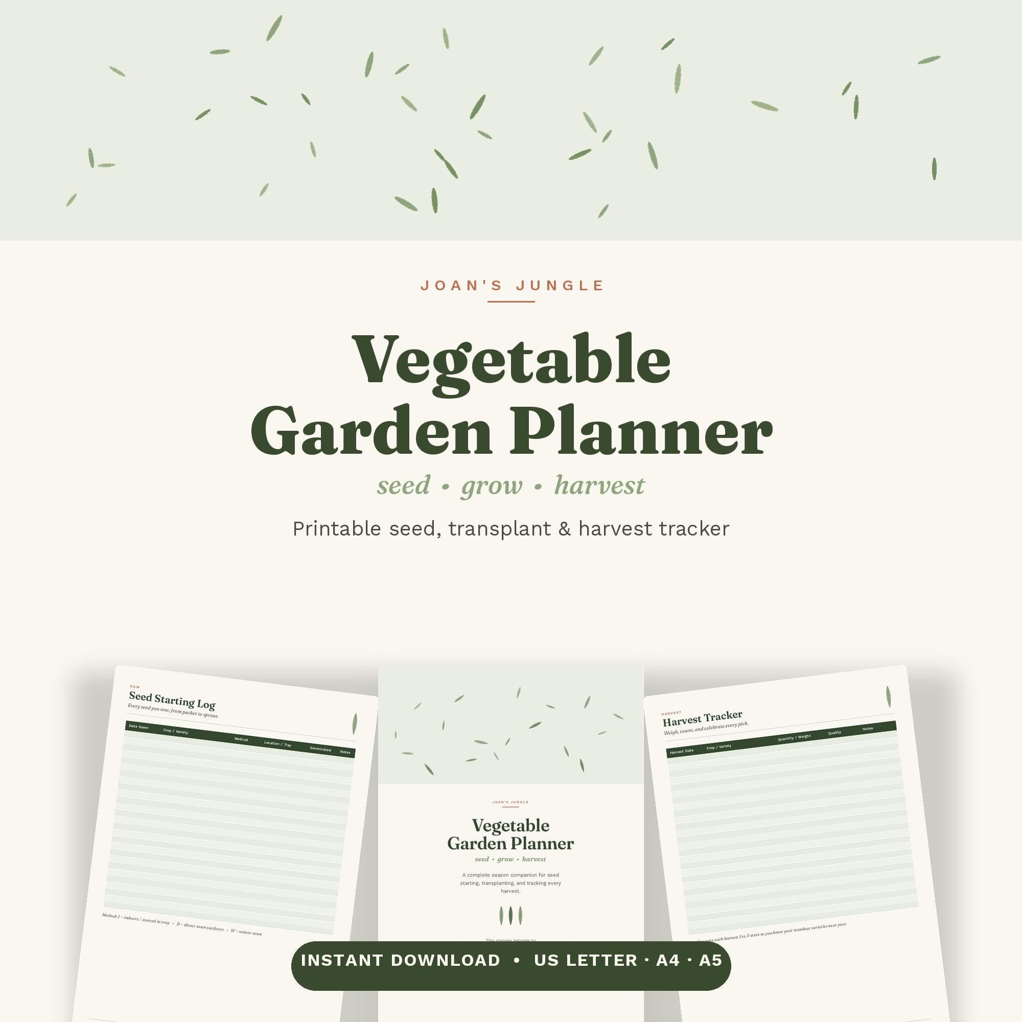 Printable Vegetable Garden Planner