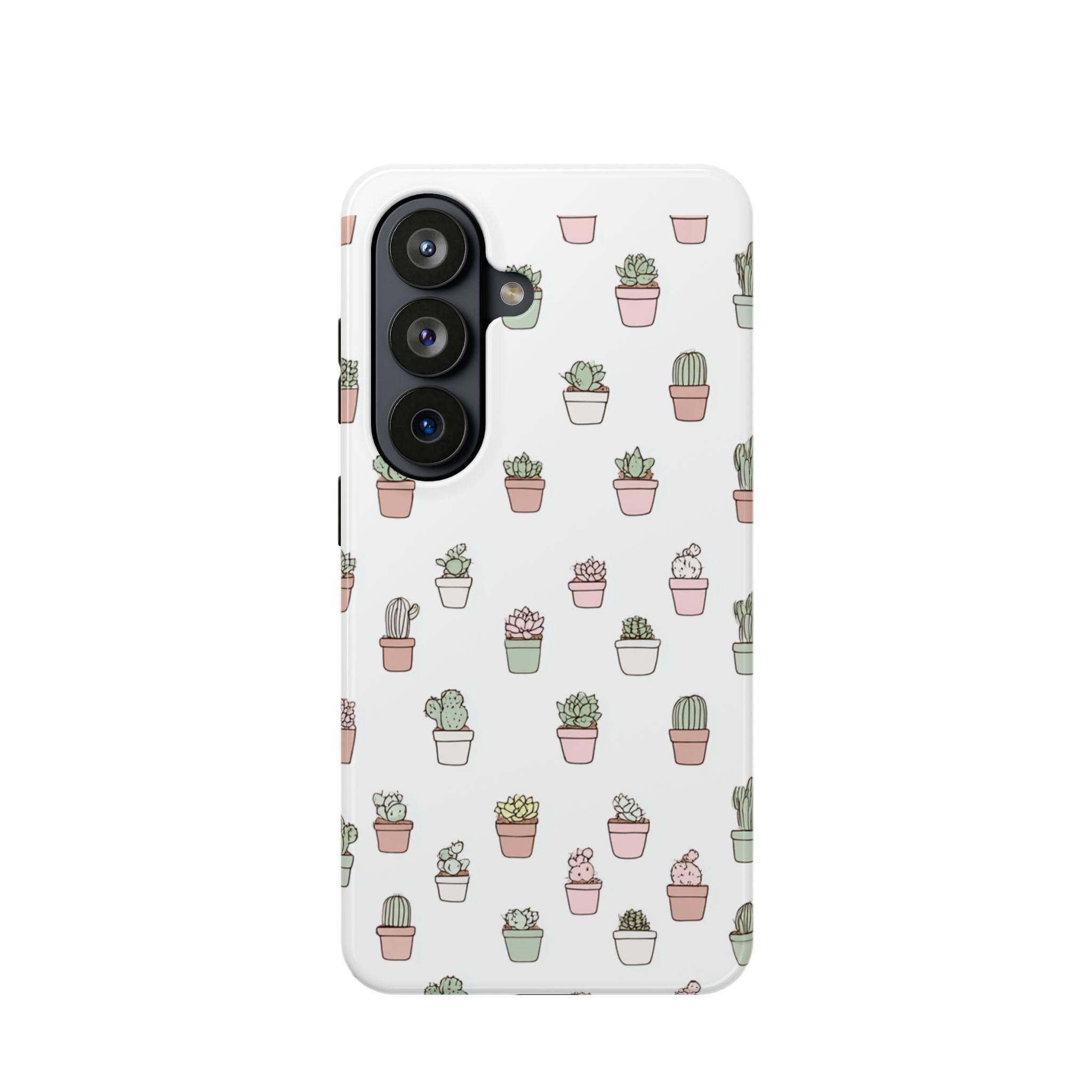 Mini Pastel Succulent Pattern Phone Case