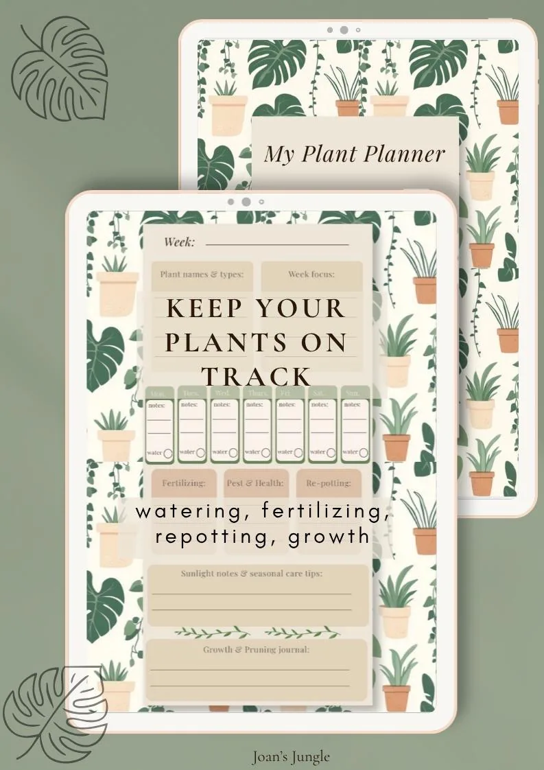 Houseplant Care Planner – Weekly & Monthly Printable Plant…