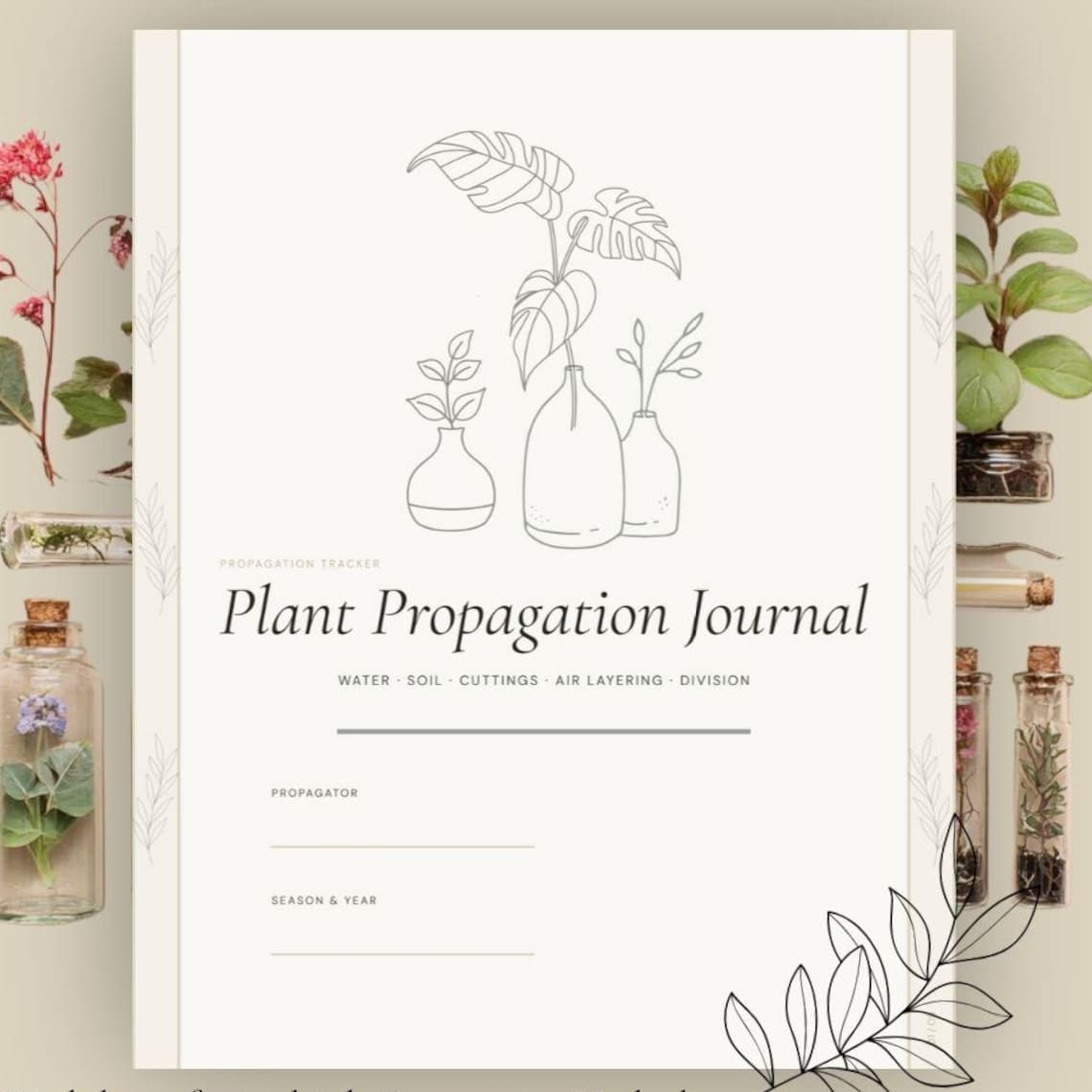 Plant Propagation Planner Printable Houseplant Propagation…