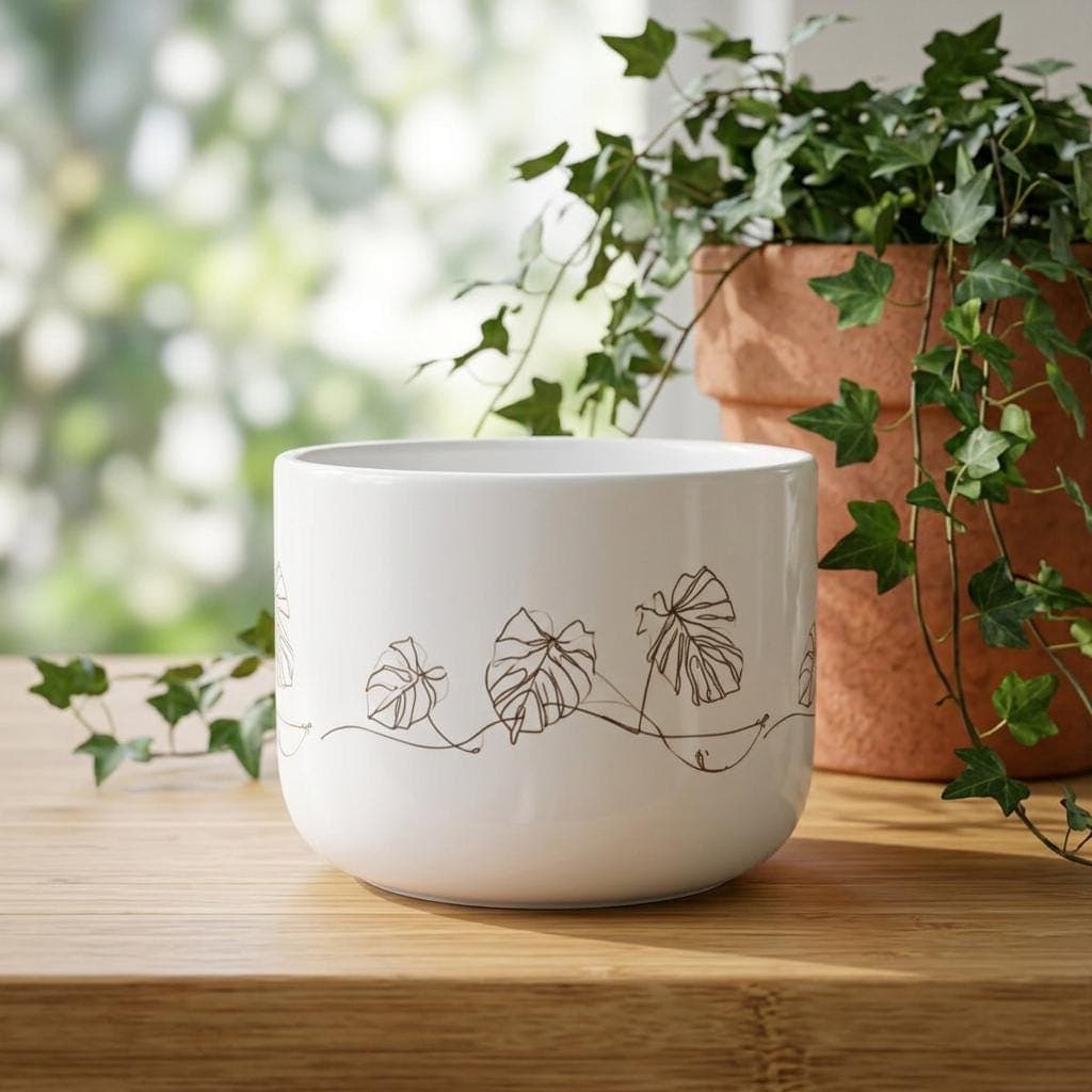 Monstera Vine Line Art Mug
