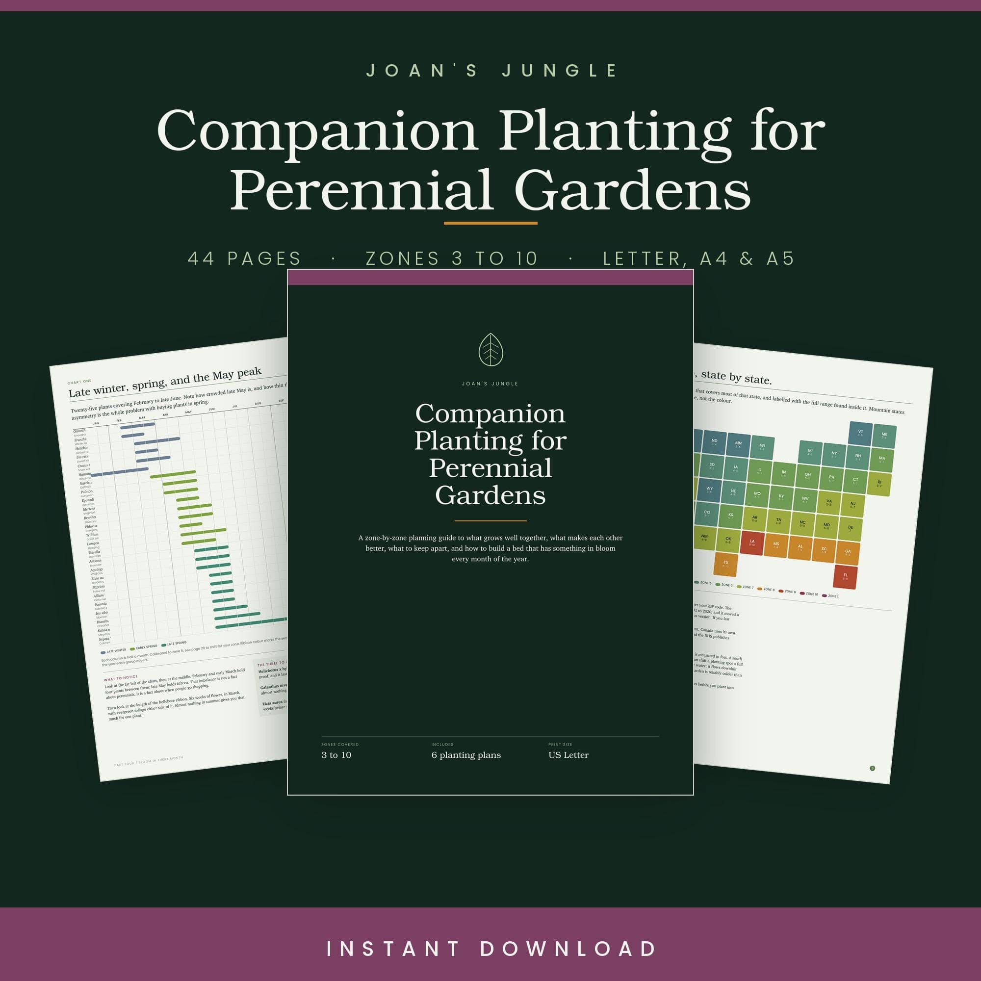 Perennial Garden Planner Companion Planting Guide PDF