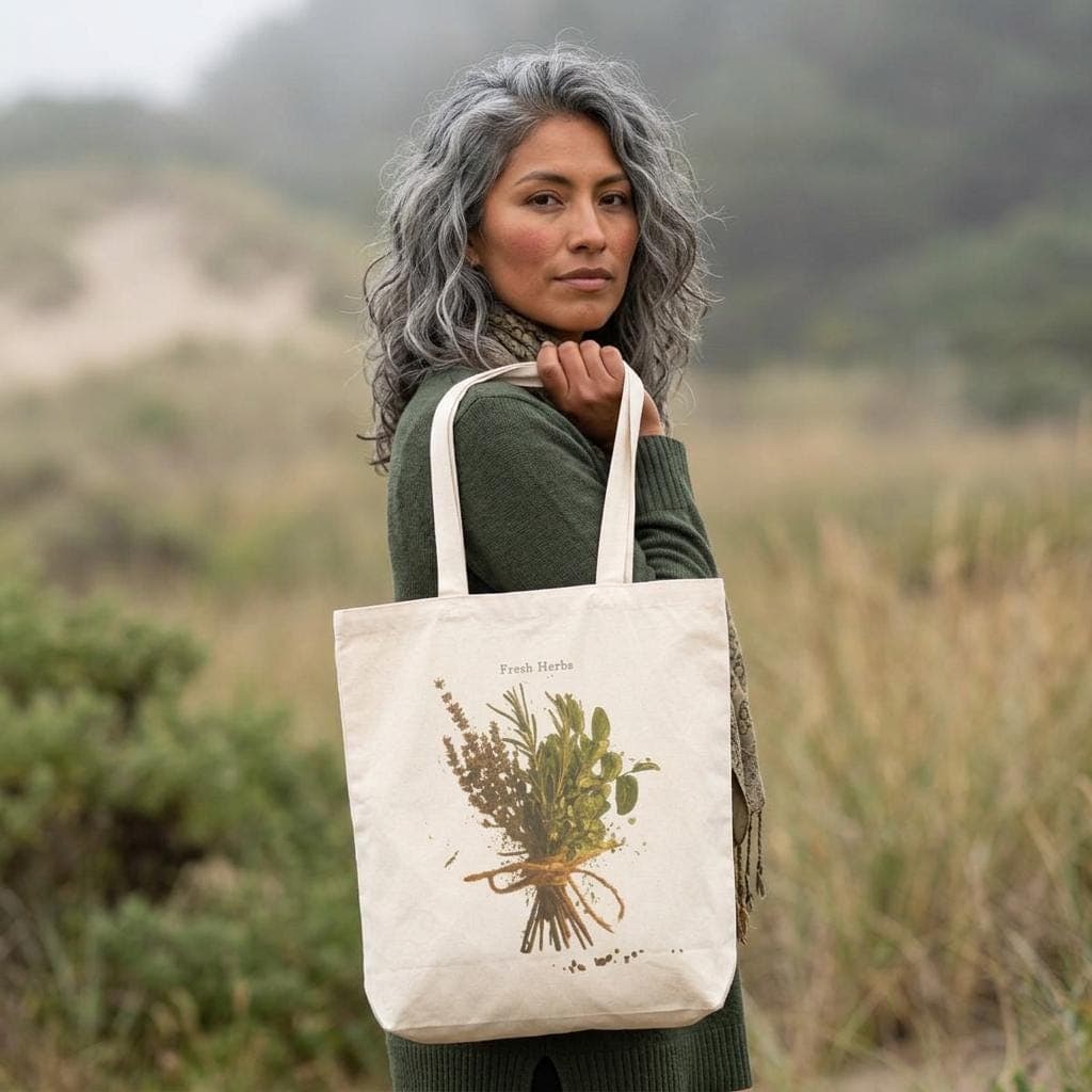 Fresh Herbs Bouquet Tote Bag