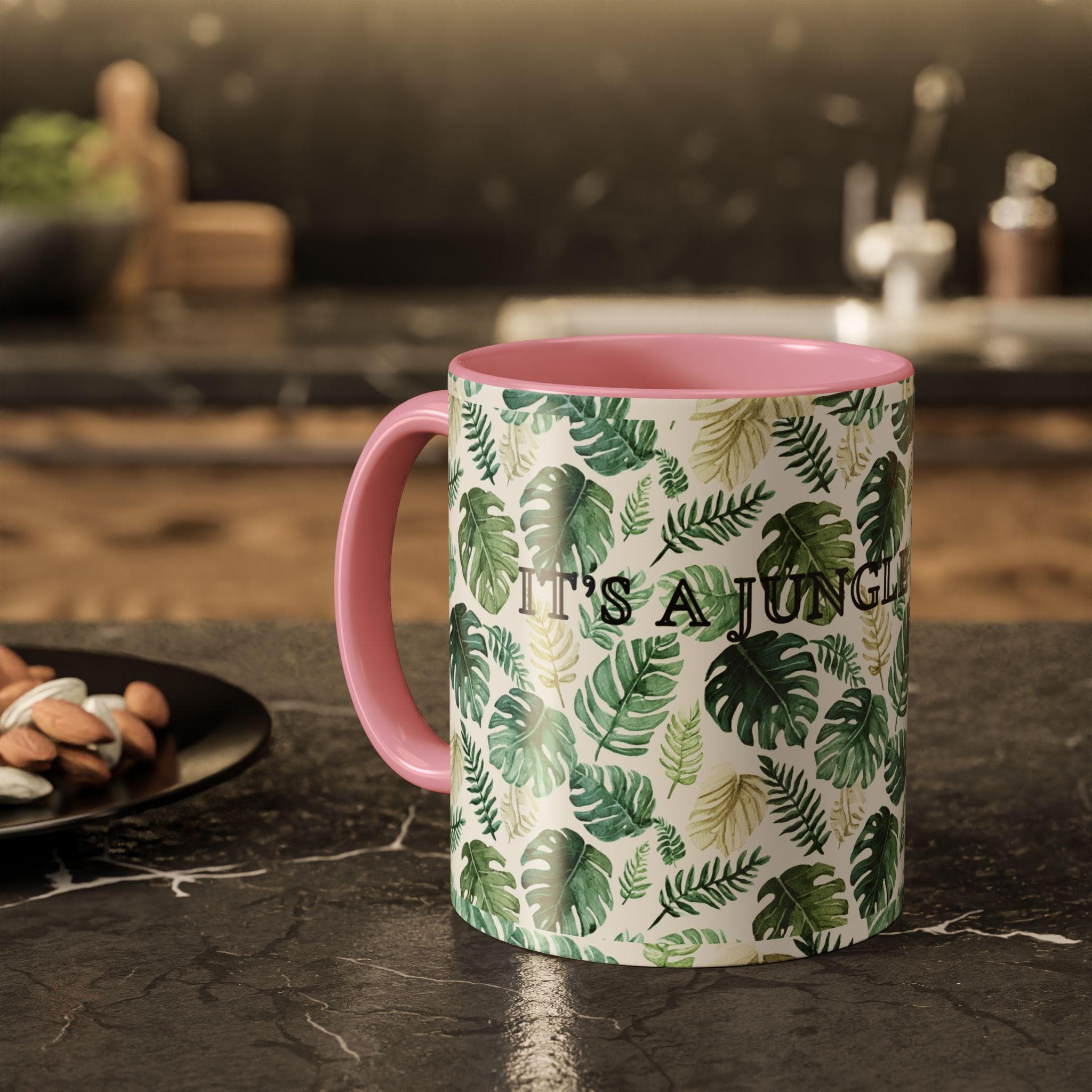 Jungle Leaf Pattern Mug