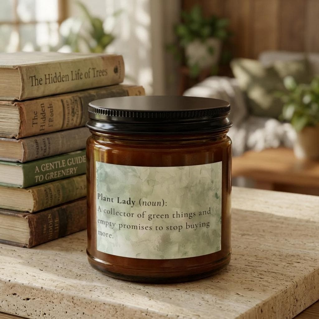 Plant Lady Definition Candle