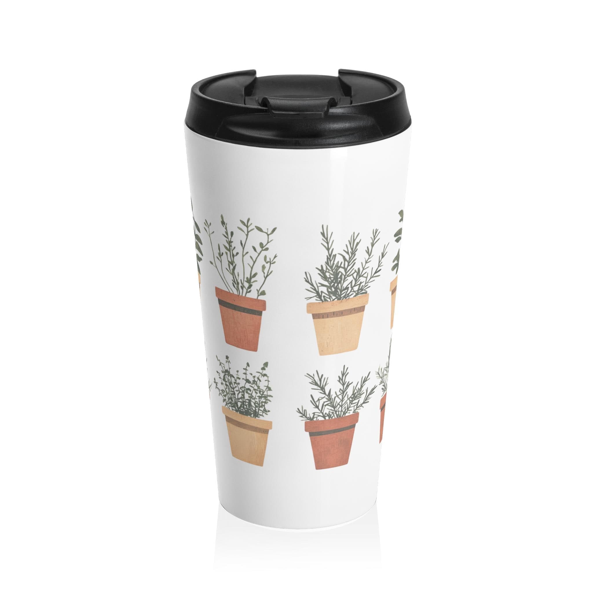 Autumn Watercolor Foliage Stainless Steel Travel Mug